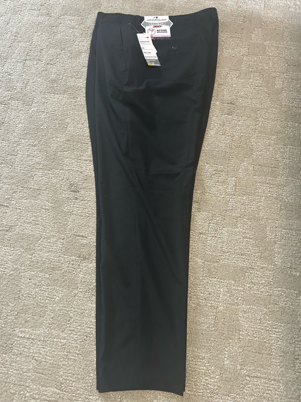 Men's Black Golf Pants - Classic Tailored Fit